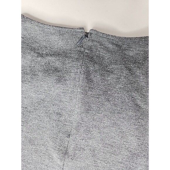 Uniqlo Gray Short Sleeve Sheath Zip Up Rayon Stretch Dress Size Medium EUC - Picture 6 of 8